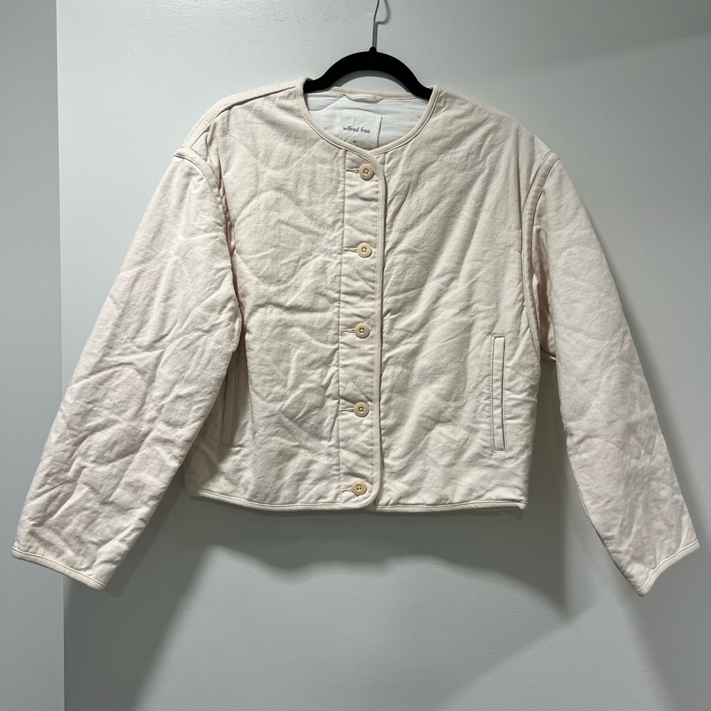 Wilfred Free Cropped Quilted Jacket